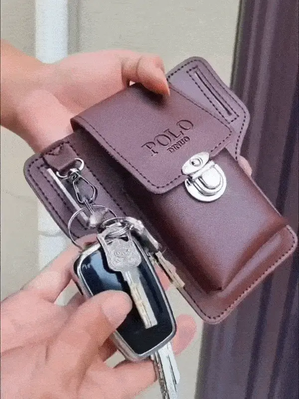 Premium PU Leather Phone Case With Hook - Image 4