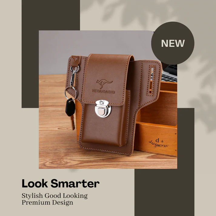 Premium PU Leather Phone Case With Hook - Image 7