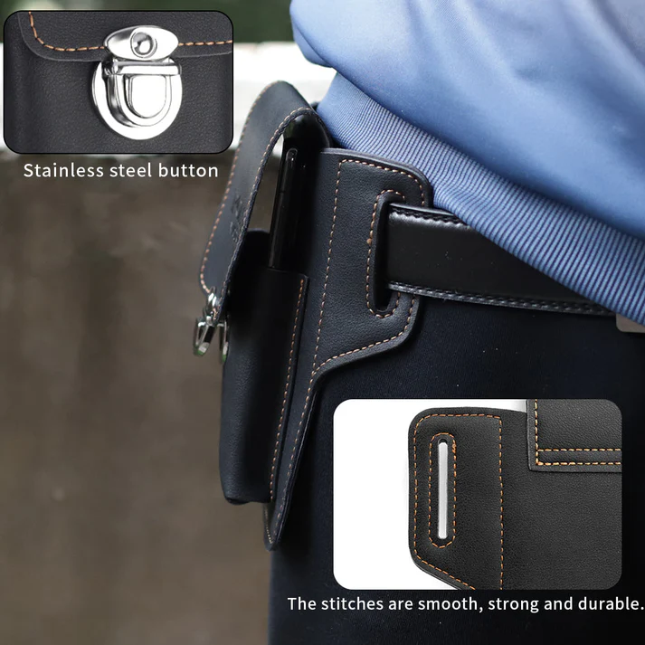 Premium PU Leather Phone Case With Hook - Image 9