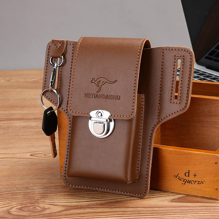 Premium PU Leather Phone Case With Hook - Image 2